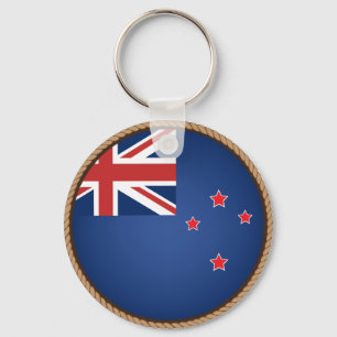Cool New Zealand Flag Seal Key Ring