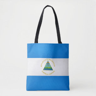 Cool Nicaragua Flag Fashion Tote Bag