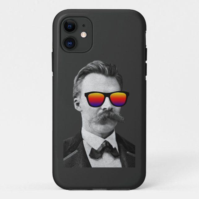 Cool Nietzsche With Sunglasses Case-Mate iPhone Case (Back)