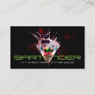 Cool Night Club Dancing Bar Nightlife Business Bus Business Card