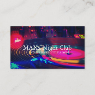 Cool Night Club Dancing Bar Nightlife Business Business Card