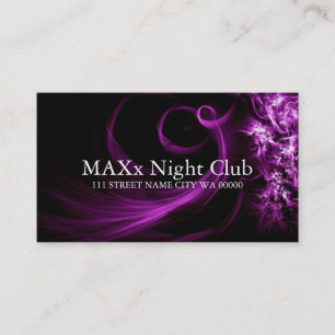 Cool Night Club Dancing Bar Nightlife Business Card