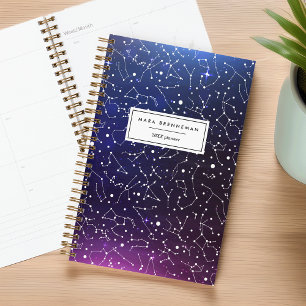 Cool Night Sky Constellations Personalised Planner