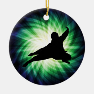Cool Ninja Ceramic Tree Decoration