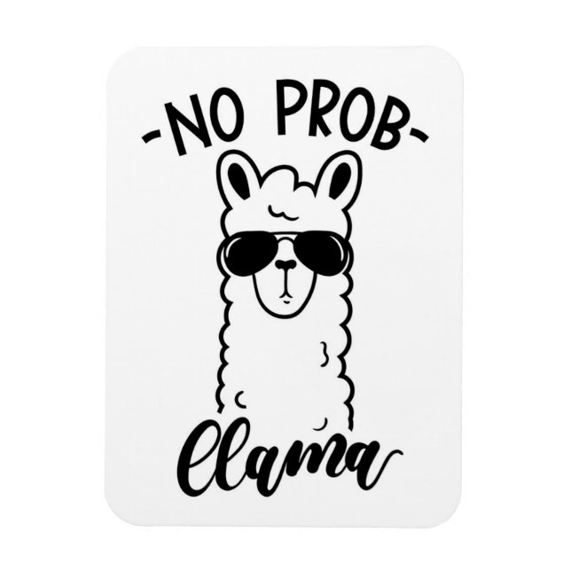 Cool No Prob Llama Magnet (Vertical)
