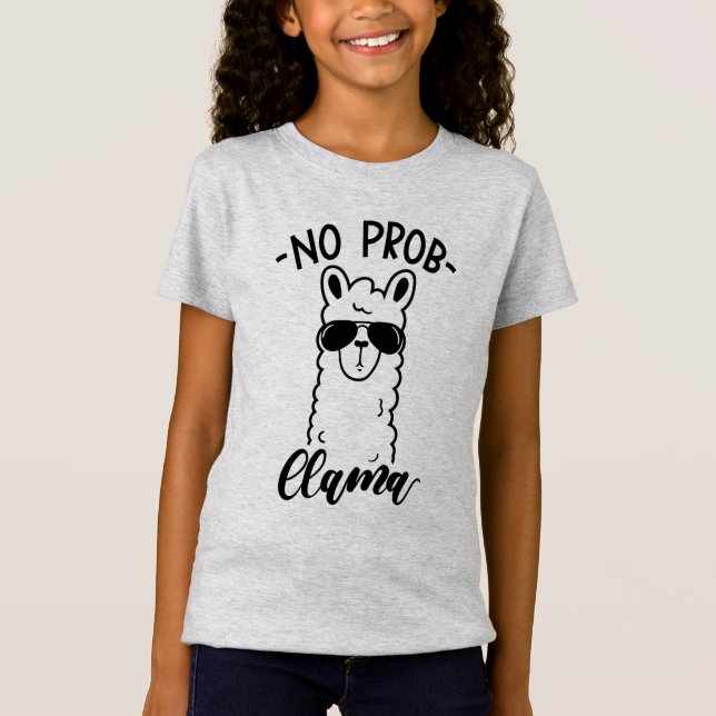 Cool No Prob Llama T-Shirt (Front)