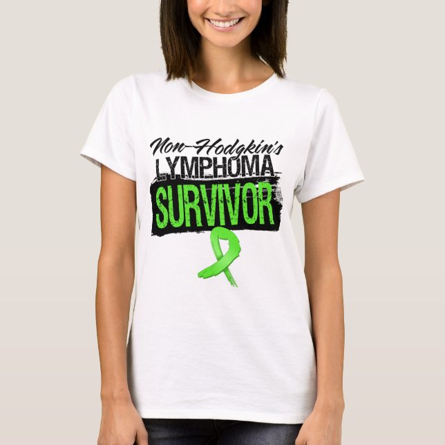 Cool Non-Hodgkin's Lymphoma Survivor T-Shirt (Front)