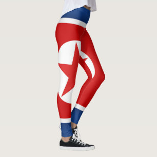Cool North Korea Flag Fashion Leggings