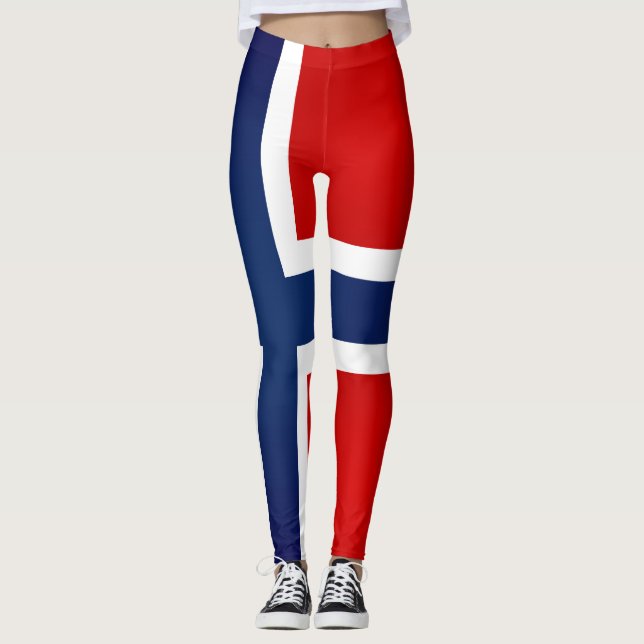 Cool Norway Flag Fashion Leggings (Front)