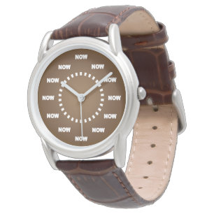 Cool "NOW" Watch (Brown)