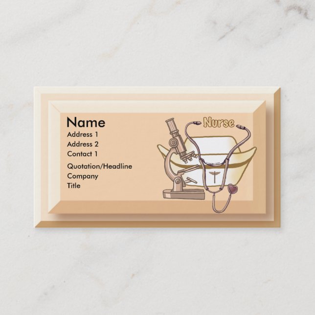 Cool  Nurse business cards (Front)