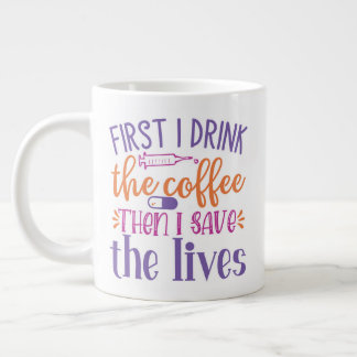 Cool Nurse & Doctor Design Large Coffee Mug