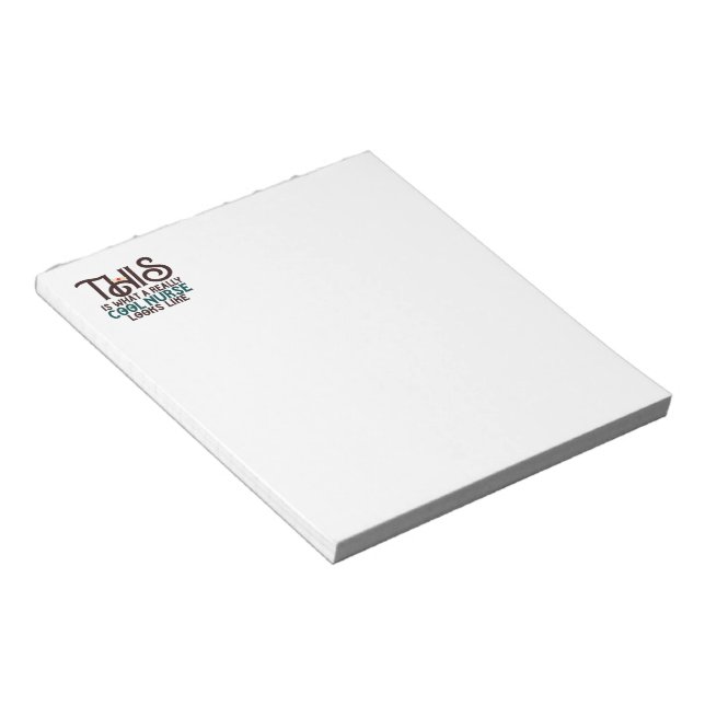 Cool Nurse Notepad (Angled)