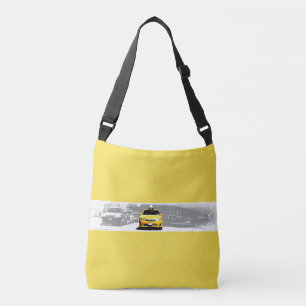 Cool Nyc New York City Brooklyn Bridge Yellow Taxi Crossbody Bag