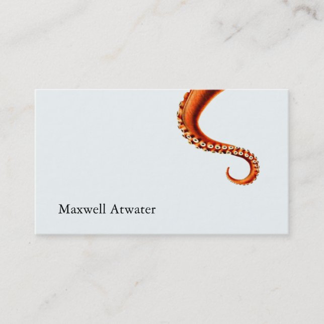 Cool Octopus Tentacles Science Fiction Writer Business Card (Front)