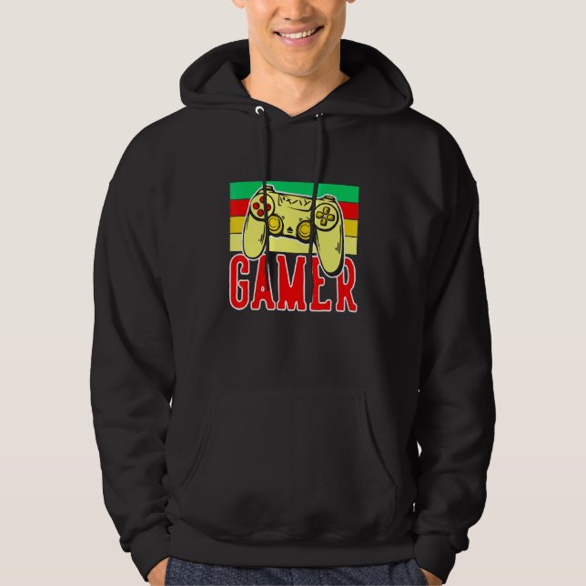 Cool Of Gaming Controller 4 Gamers And Streamers Hoodie (Front)