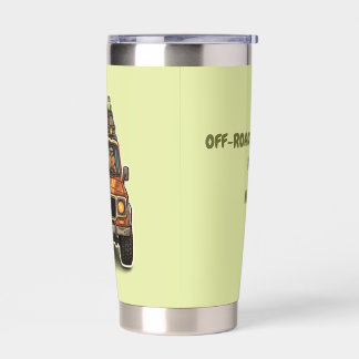 Cool Off-Road Capybara Camping Custom  Insulated Tumbler