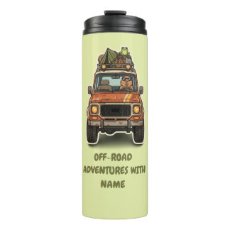 Cool Off-Road Capybara Camping Custom  Thermal Tumbler