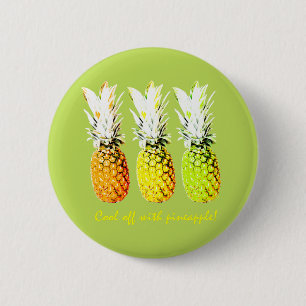Cool Off With Pineapple 6 Cm Round Badge