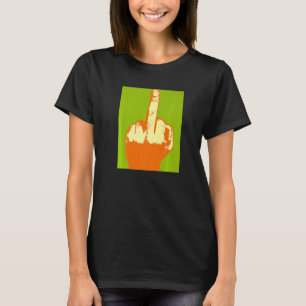 Cool Offensive Pop Vintage Retro Middle Finger Lim T-Shirt