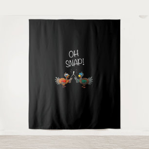 Cool Oh Snap! _ Funny Turkey With Wishbone Thanksg Tapestry