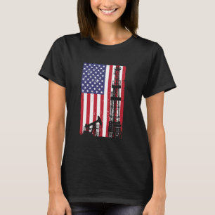 Cool Oil Field Art For Men Women Oilfield Drilling T-Shirt