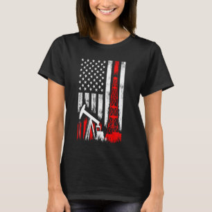 Cool Oil Field Art For Men Women Oilfield Drilling T-Shirt
