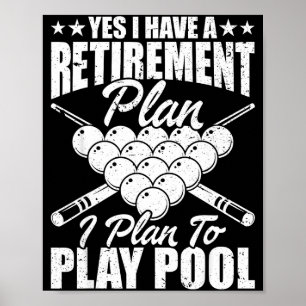 Cool Ol Design For Men Women Billiards Lover Ol Pl Poster