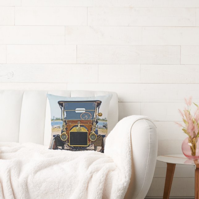 Cool Old Car Pillow! Cushion (Couch)
