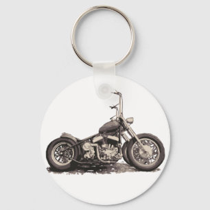 Cool Old Motorbike Key Ring