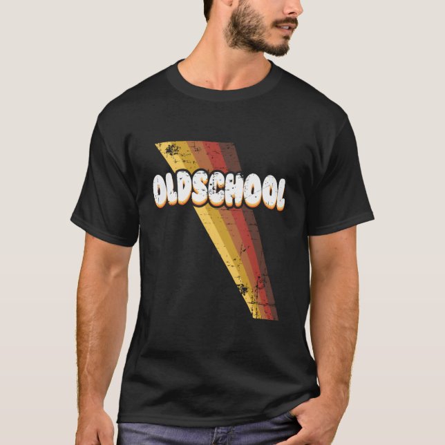 Cool Old School Retrostyle Design T-Shirt (Front)
