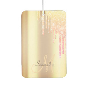 Cool Ombre Glitter Drips Car Air Freshener