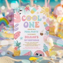 Cool One Tropical Summer Beach 1st Birthday Party