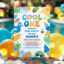 Cool One Tropical Summer Beach 1st Birthday Party