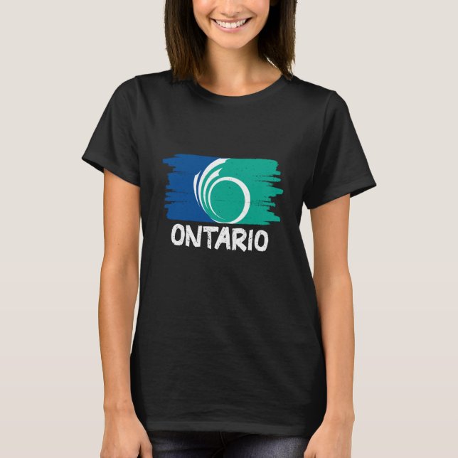 Cool Ontario Flag  1 T-Shirt (Front)