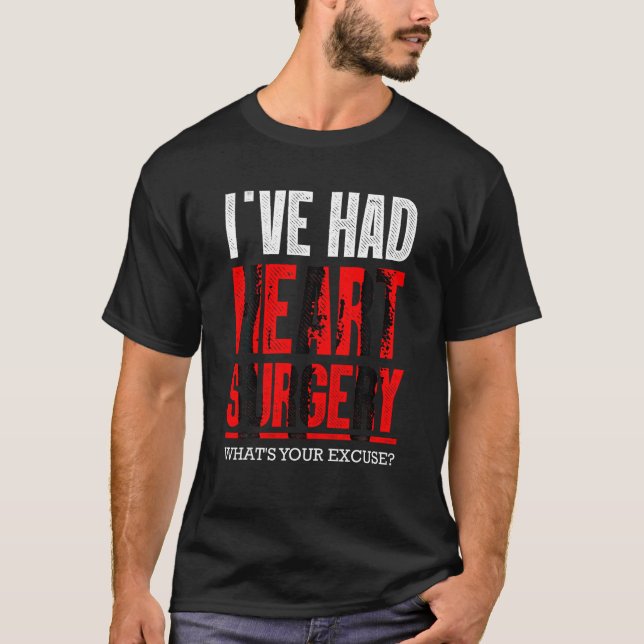 Cool Open Heart Surgery Art Men Women CHD Heart Tr T-Shirt (Front)