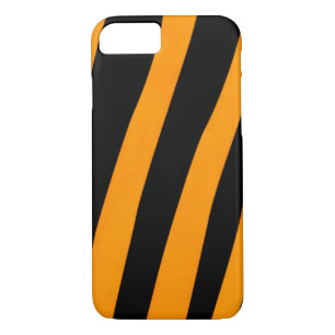 Cool Orange and Black Stripe Pattern iPhone 8/7 Case