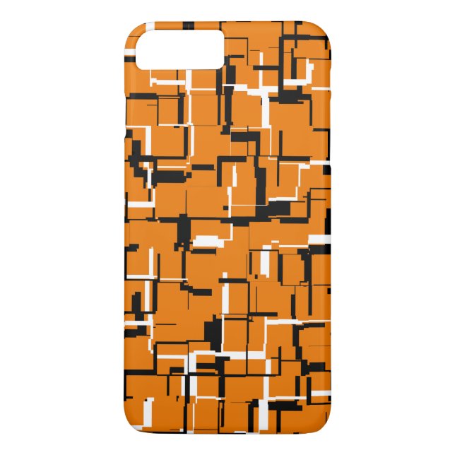 COOL Orange Black White Case-Mate iPhone Case (Back)