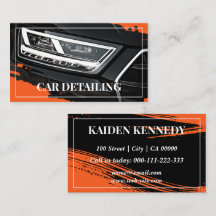 Cool Orange Car Service Detailing Photo Template
