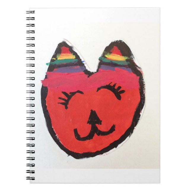 Cool orange cat notebook (Front)