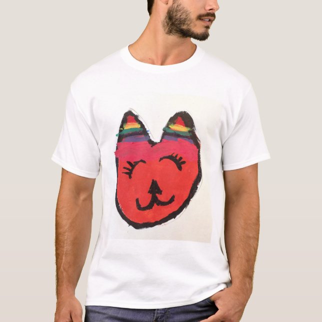 Cool orange cat T-Shirt (Front)