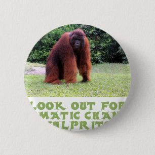 cool Orangutan designs 6 Cm Round Badge
