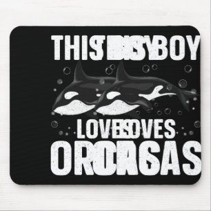 Cool Orca Design For Boys Kids Men Sea Orca Whale Mouse Mat