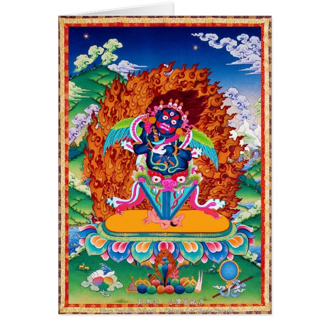 Cool oriental Dorje Phurba tibetan thangka (Front)
