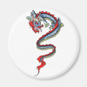 Cool Oriental Dragon theme magnet