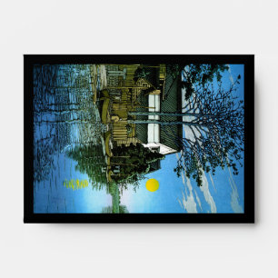Cool oriental japanee classic scenery painting envelopes