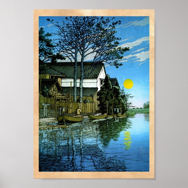 Cool oriental japanee classic scenery painting poster (Front)