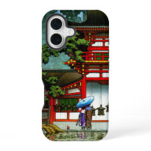Cool oriental japanese classic temple rain art