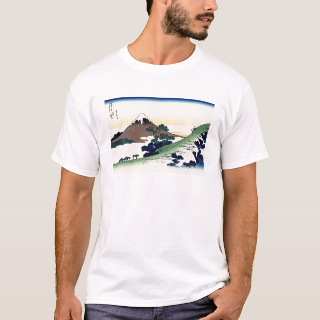 Cool oriental japanese Hokusai Fuji View landscape T-Shirt (Front)