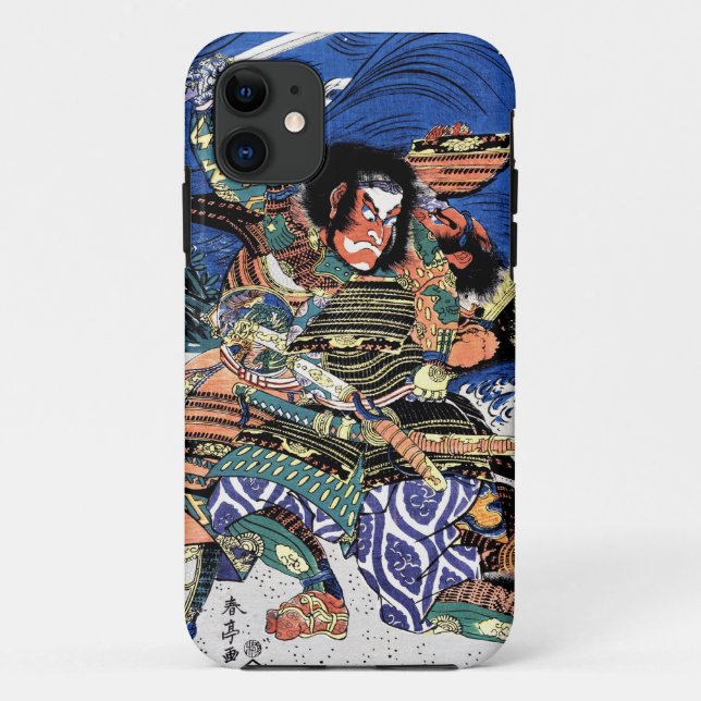 Cool oriental japanese legendary warrior samurai Case-Mate iPhone case (Back)